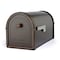 Architectural Mailboxes Architectural Mailboxes Bellevue Modern Galvanized Steel Post Mount Rubbed Bronze Mailbox 5591RZ-10 - alternate 1